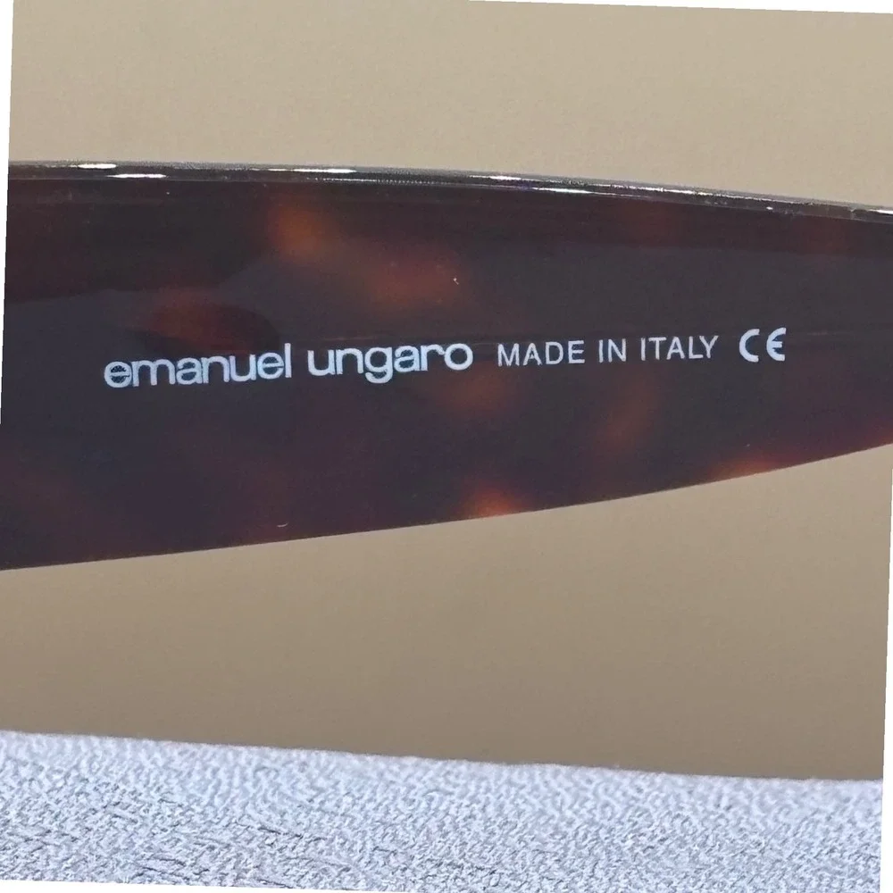 Emanuel Ungaro Vintage Tortoise Sunglasses Amber Lens Made in Italy 4007 7002